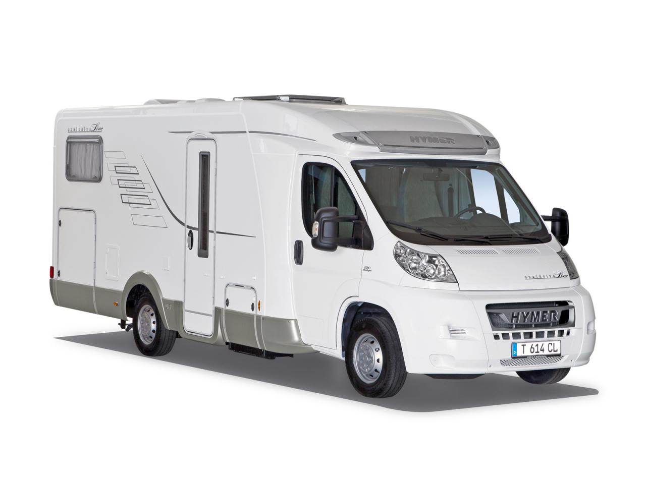 обои Hymer Tramp CL боком белый фото