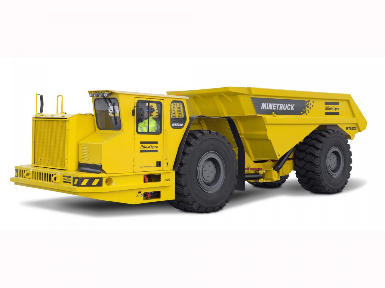 обои Atlas Copco Minetruck MT5020 сбоку фото