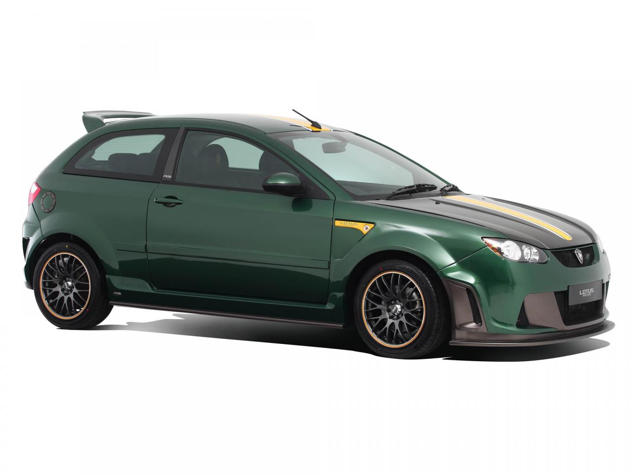 обои Proton Satria Neo R3 Lotus Racing зеленая фото