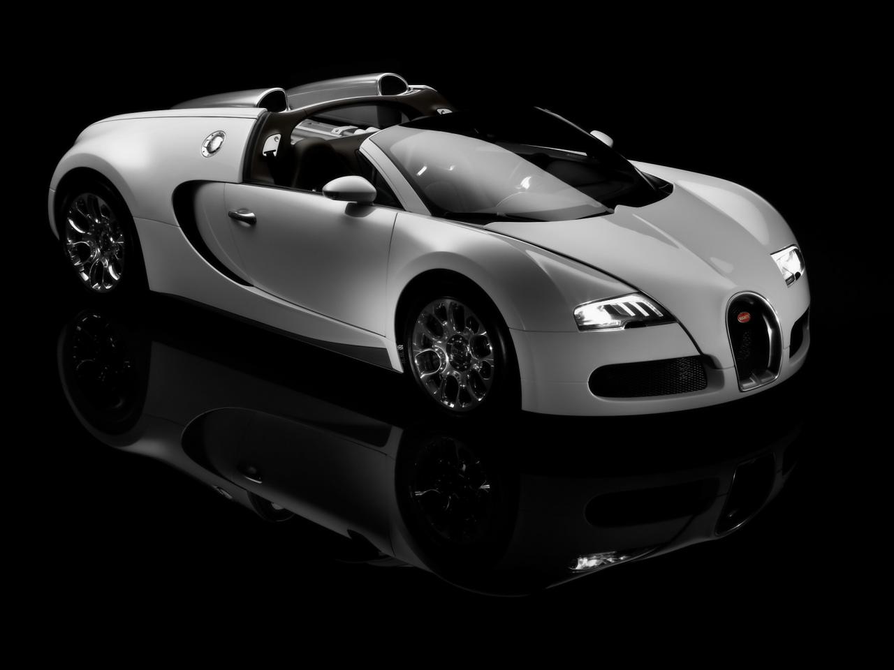 обои Bugatti Veyron Grand Sport Roadster красивенькая фото