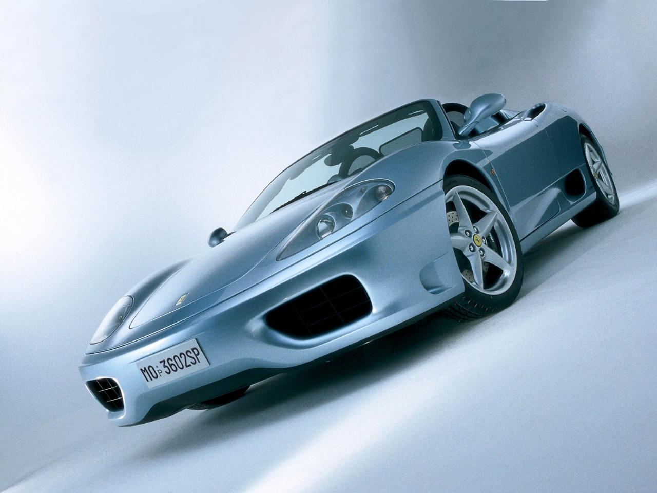 обои FERRARI 360 СИНЯЯ фото