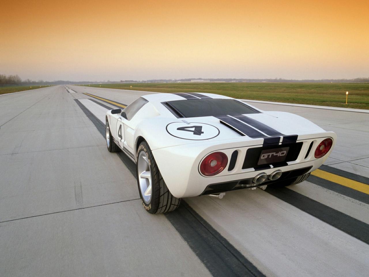 обои FORD GT40 БЕЛАЯ фото