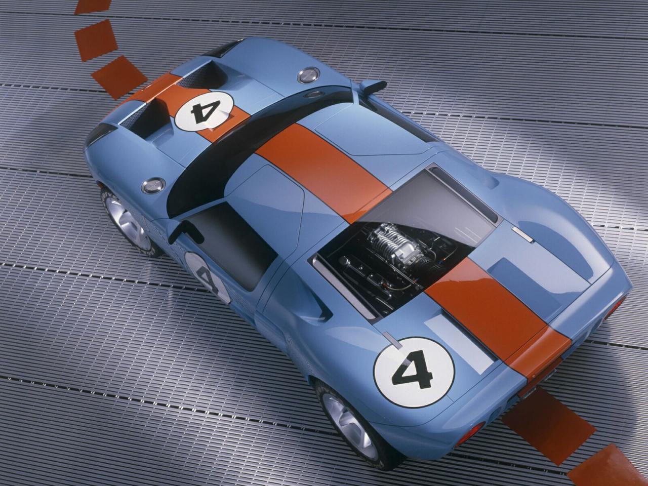 обои FORD GT40 ГОЛУБАЯ фото