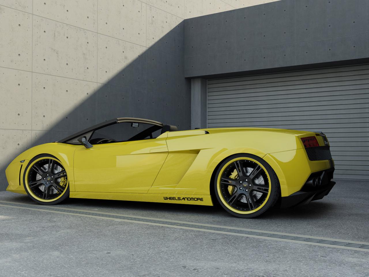 обои Wheelsandmore Lamborghini Gallardo LP620 YarroW бок фото