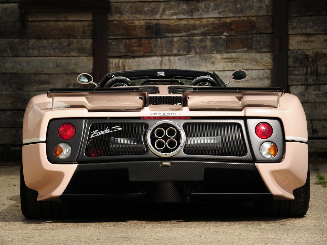 обои Pagani Zonda C12 S 7.3 Roadster 2002 сзади фото