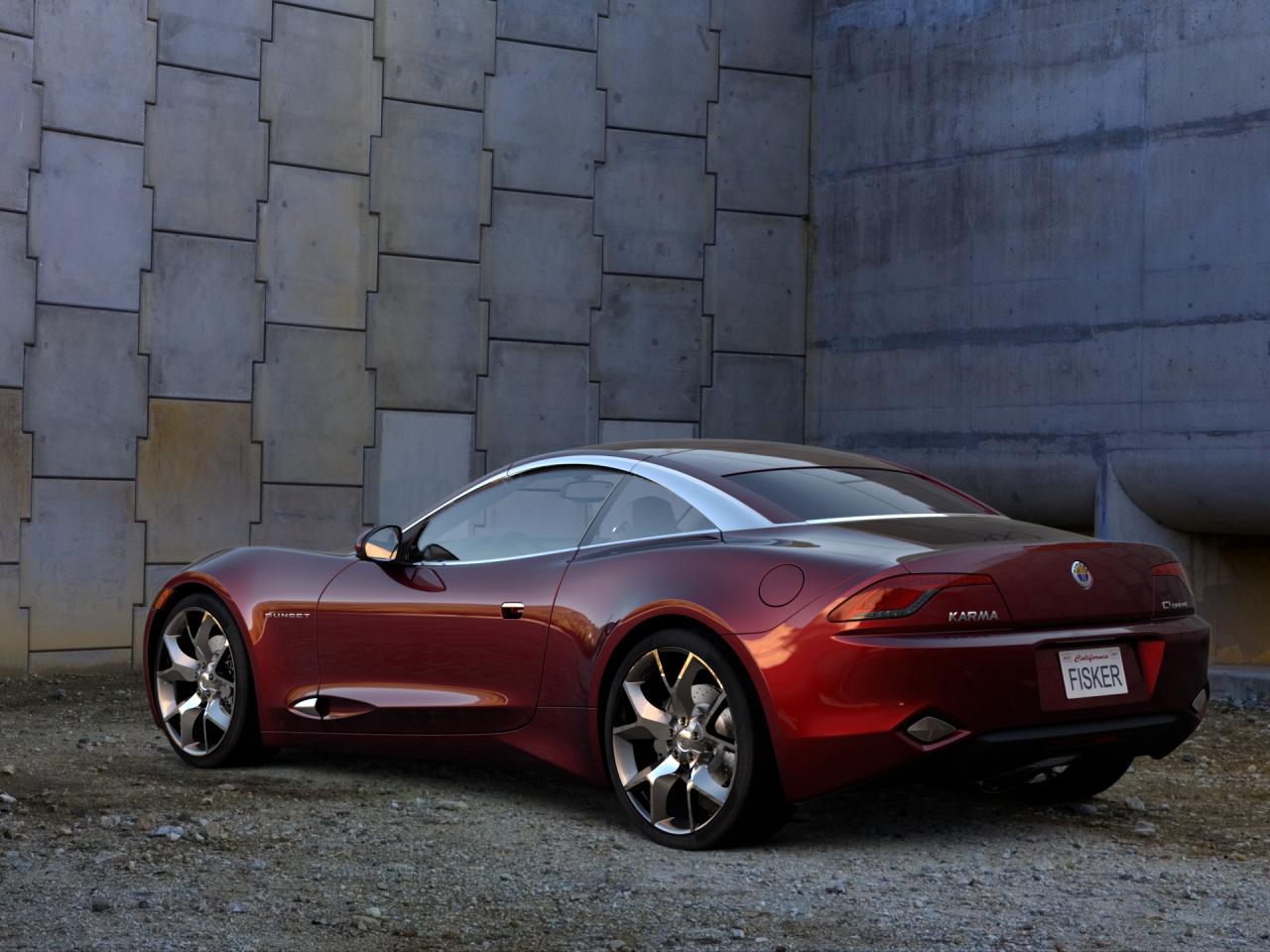 обои Fisker Karma S Concept 2009 зад фото