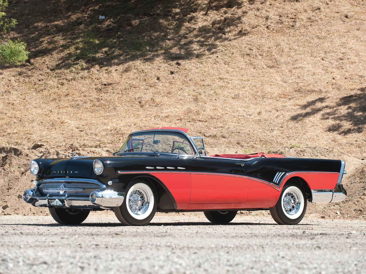 обои Buick Roadmaster Convertible (76C) 1957 перед фото