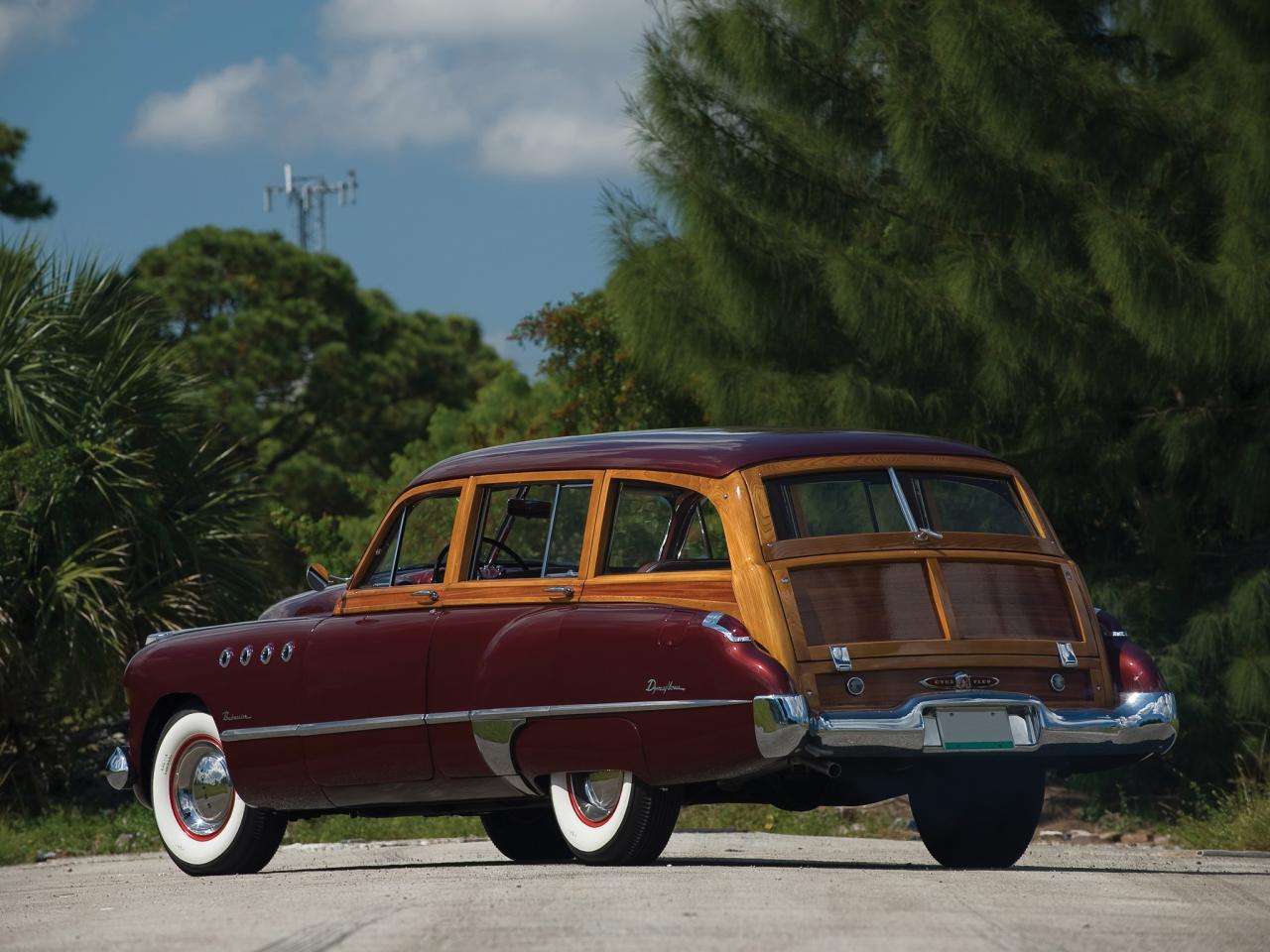 обои Buick Roadmaster Estate Wagon 1949 зад фото