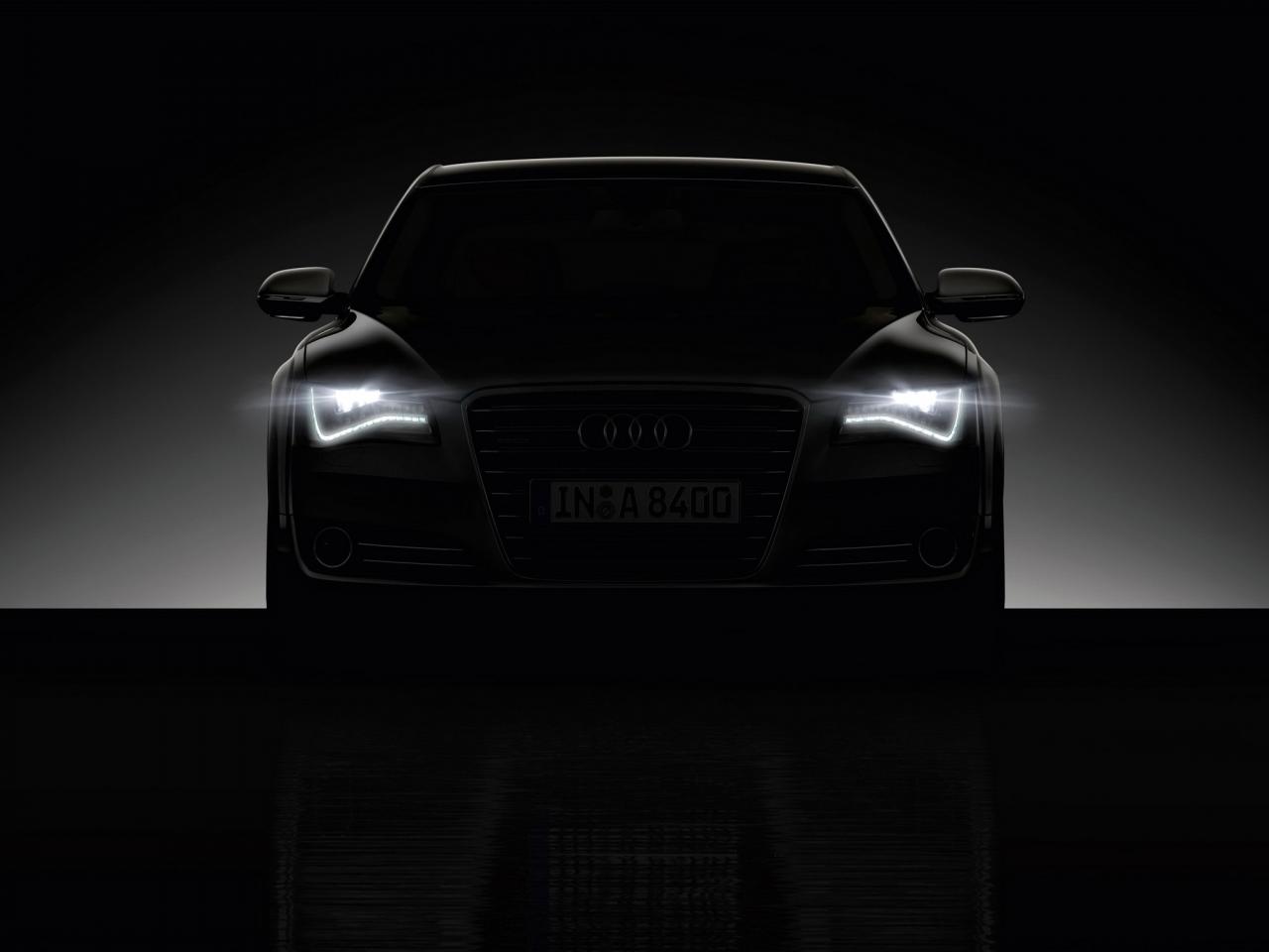 обои Audi в темноте фото