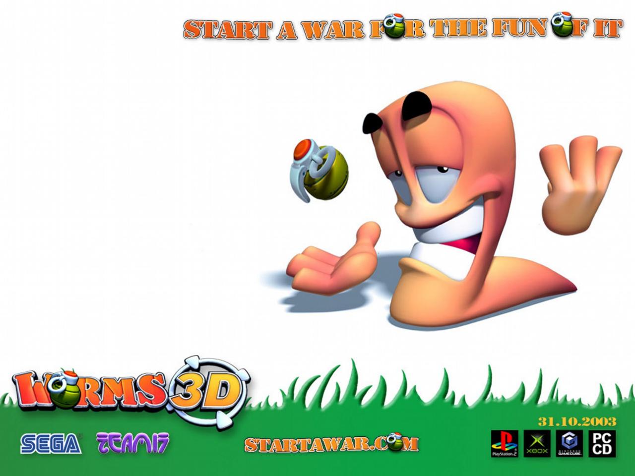 обои Worms 3D граната фото