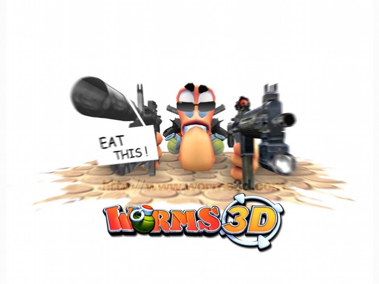 обои Worms 3D опасный фото