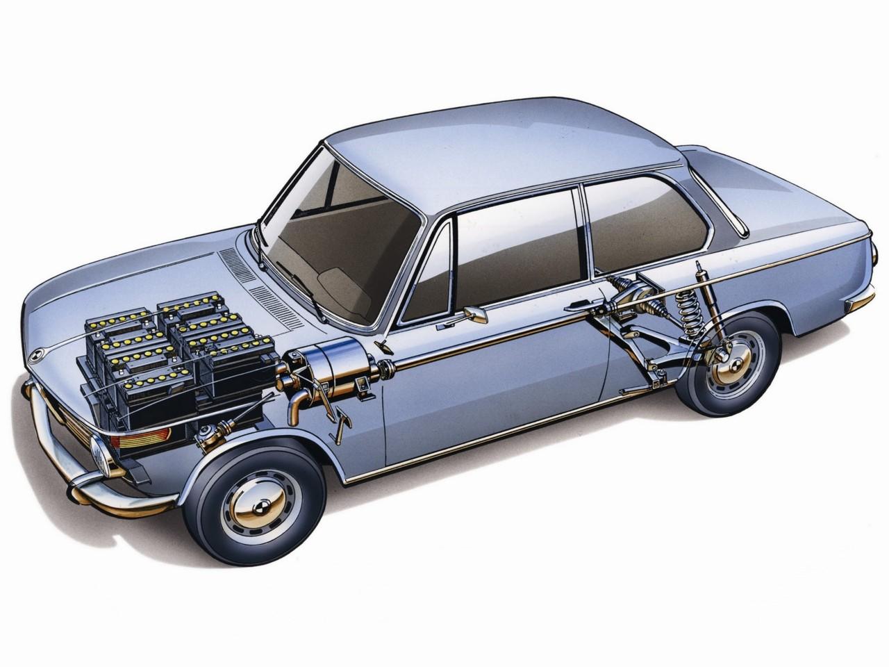 обои BMW 1602 Electric Drive (E10) 1969 эскиз фото