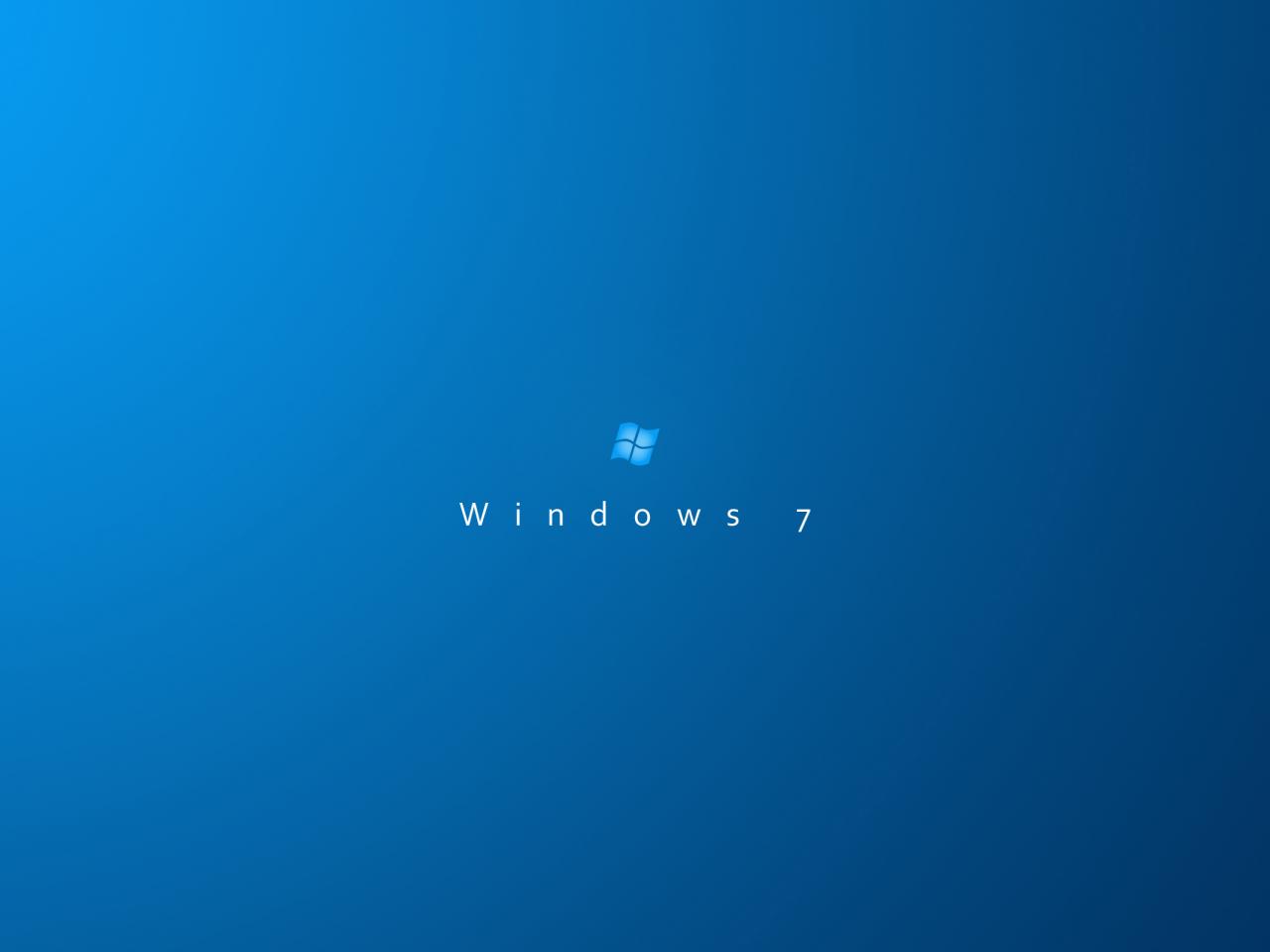 обои Windows 7 на синем фоне фото