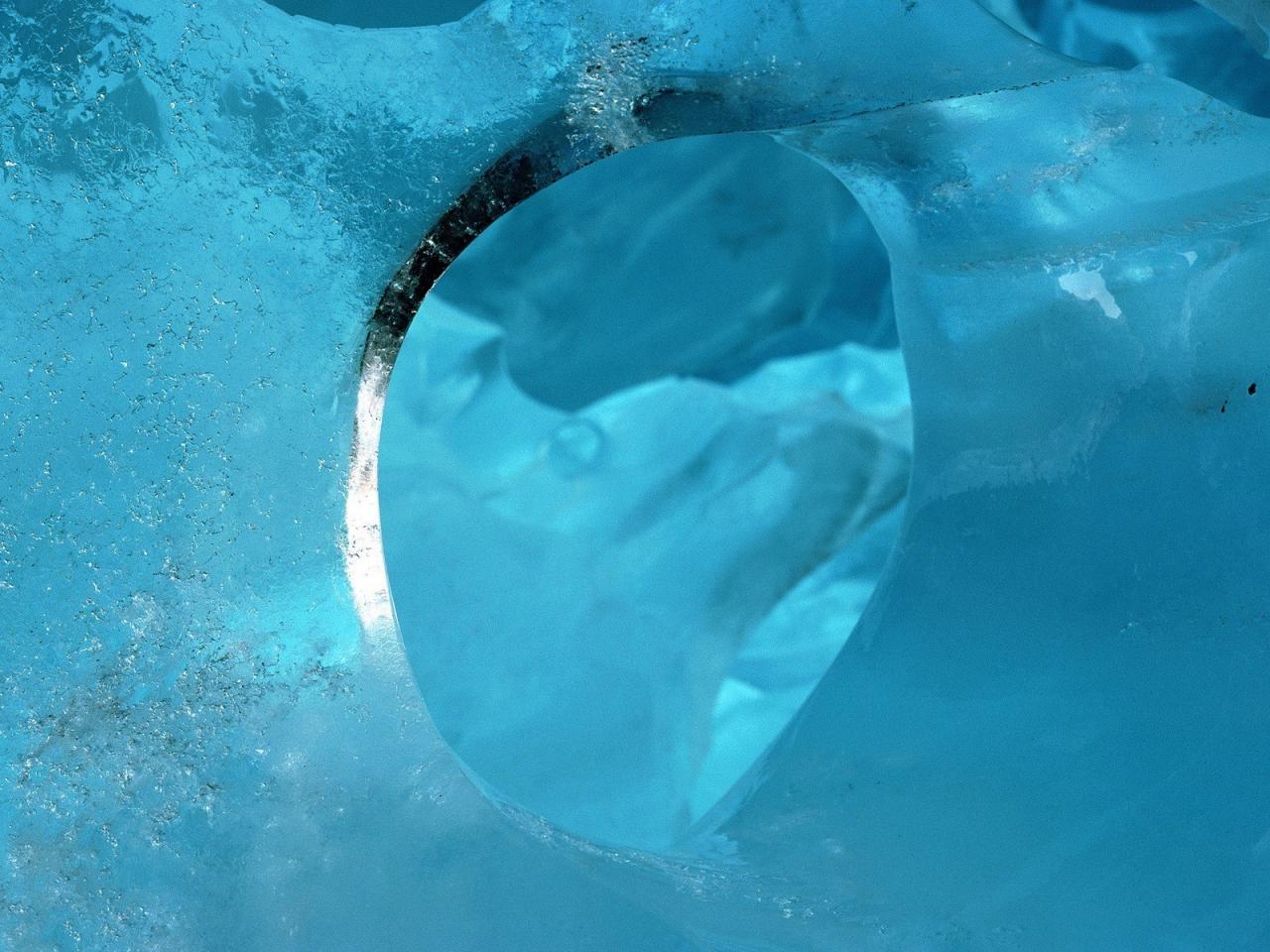 обои Лед и вода фото