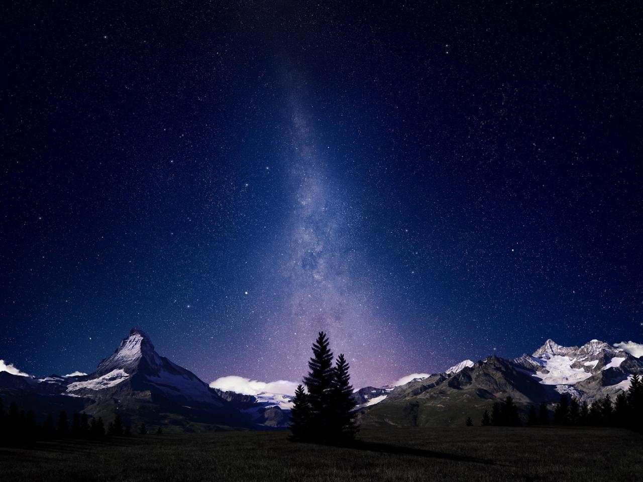 обои Природа и ночное небо фото