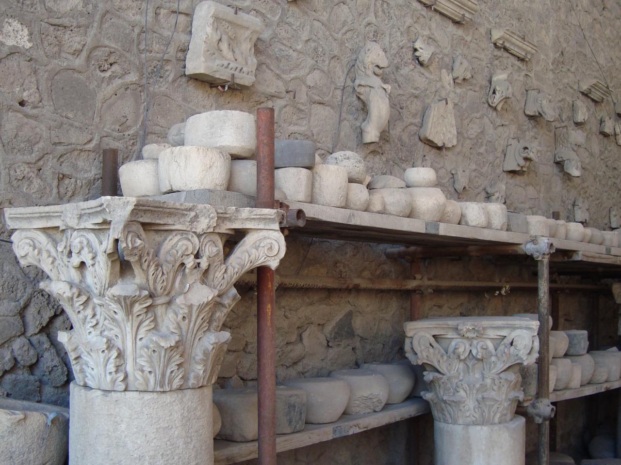 обои Экспонаты из разрушенного города Помпея фото