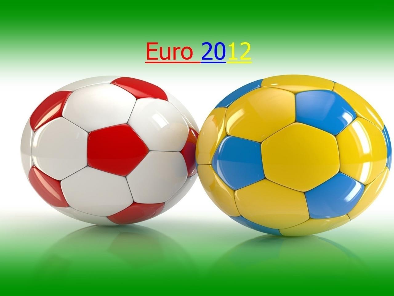 обои Два мяча Euro 2012 фото