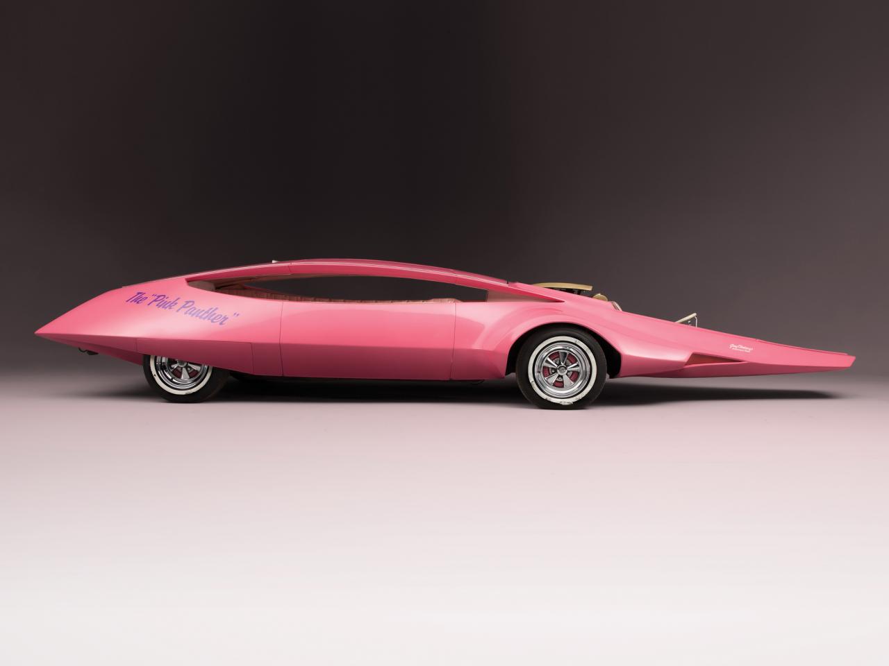 обои Pink Panther Car 1969 сбоку фото