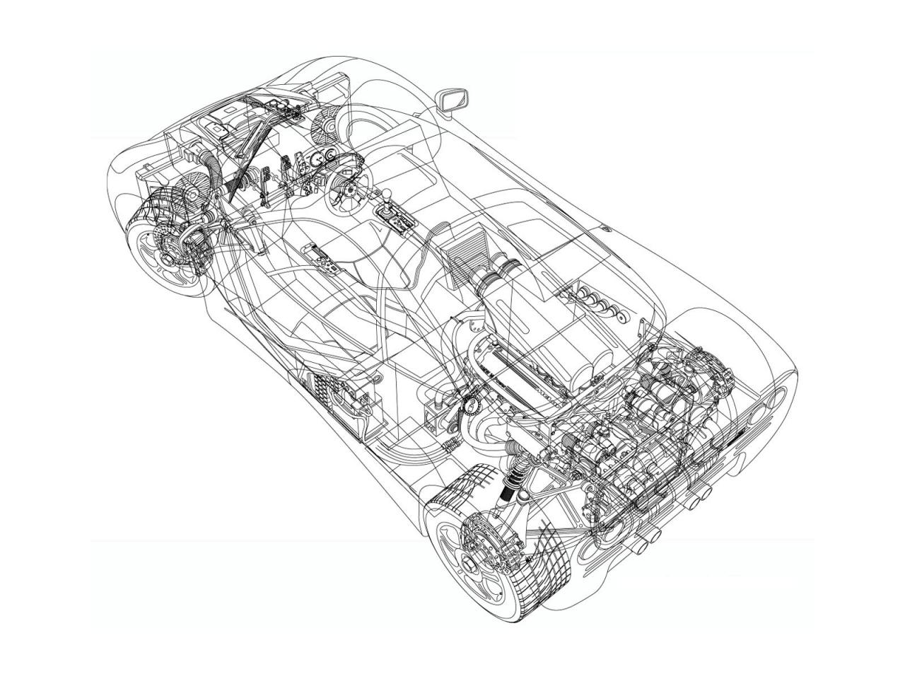 обои McLaren F1 1993 эскиз фото