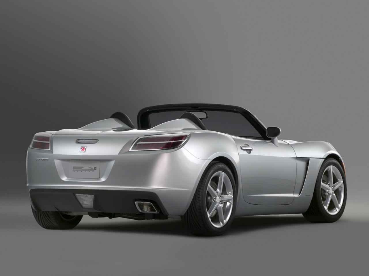 обои Saturn Sky 2006 зад серебро фото