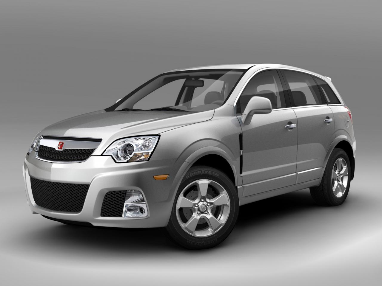 обои Saturn Vue Red Line 2008 сребро боком фото