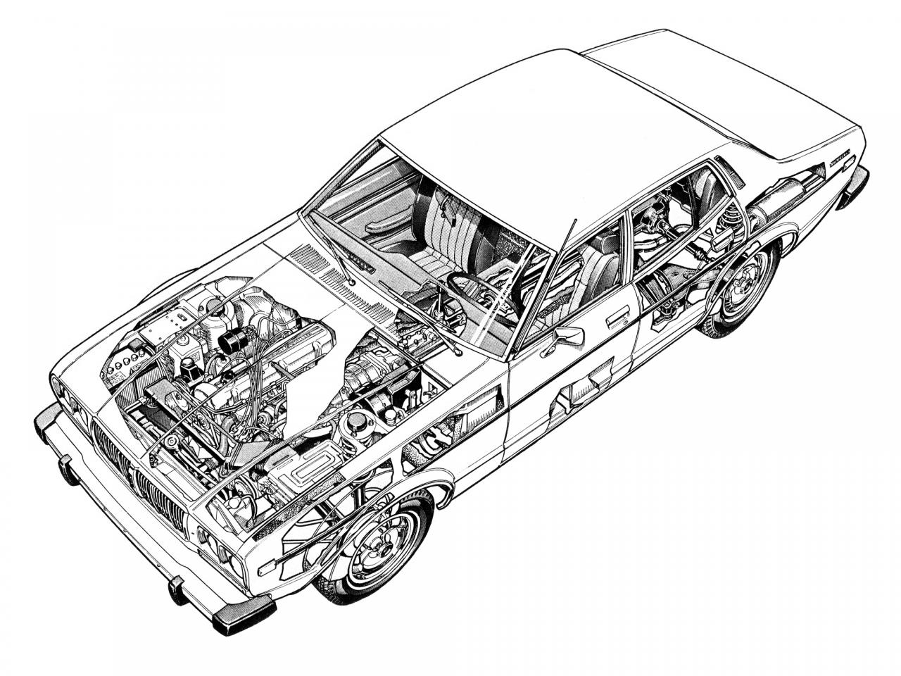 обои Datsun 810 Maxima 1981 схема фото