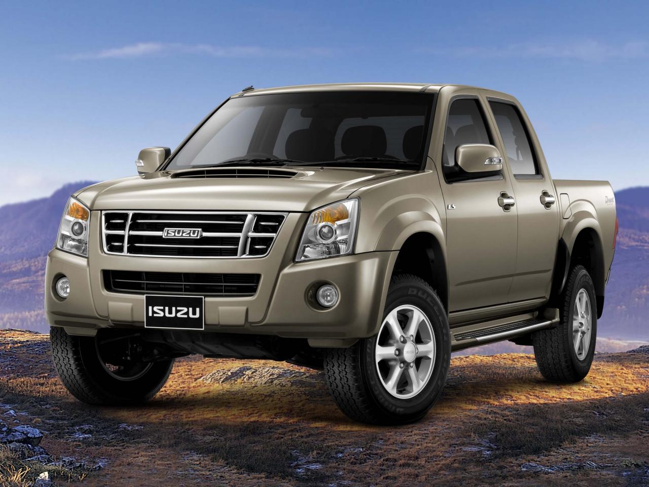 обои Isuzu D-Max Double Cab 2006 горы фото