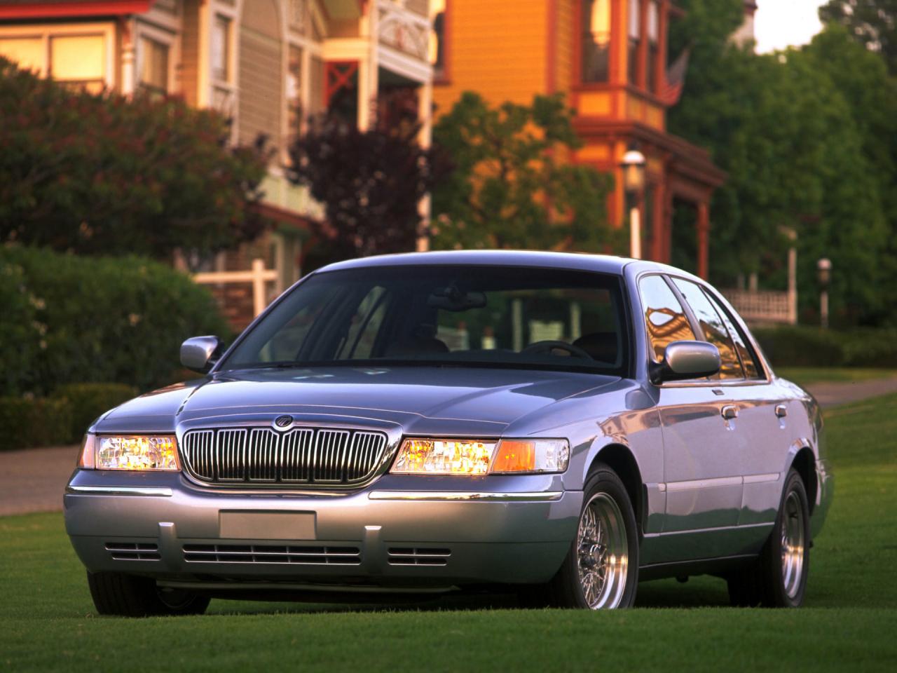 обои Mercury Grand Marquis 1998 газон фото