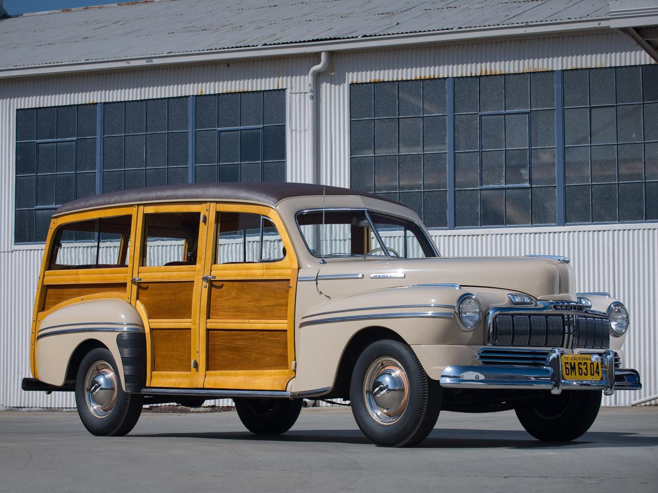 обои Mercury Station Wagon 1948 бок фото