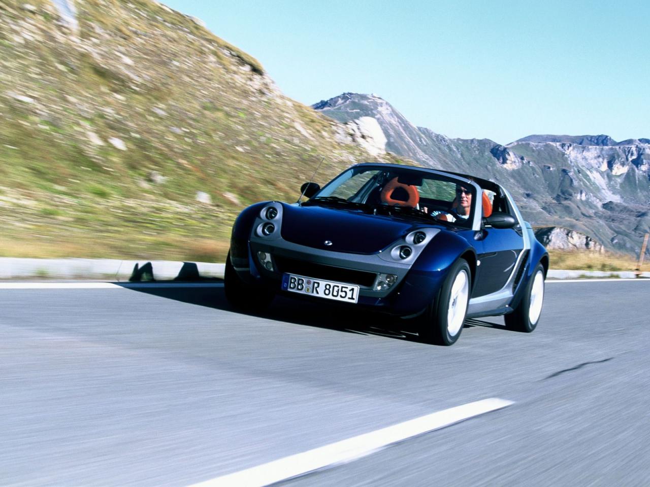 обои Smart Roadster 01.2003 дорога фото