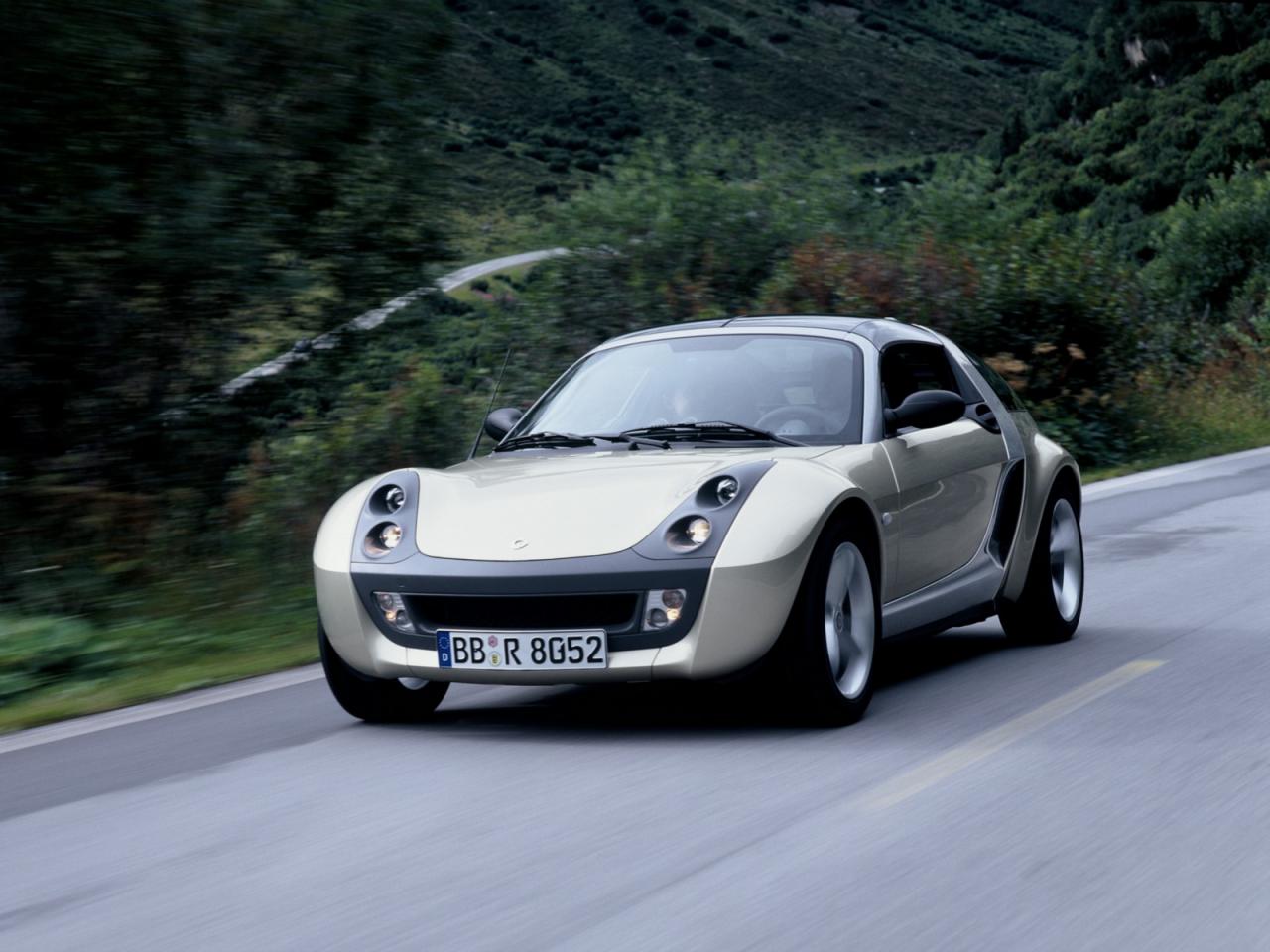 обои Smart Roadster Coupe 2003 дорога фото