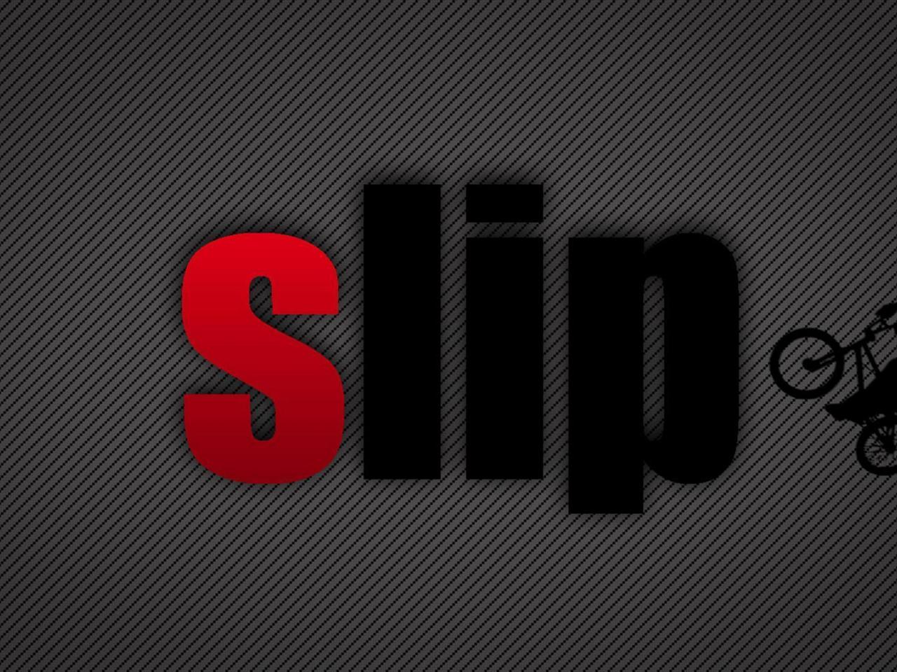 обои Надпись slip на сером фоне фото