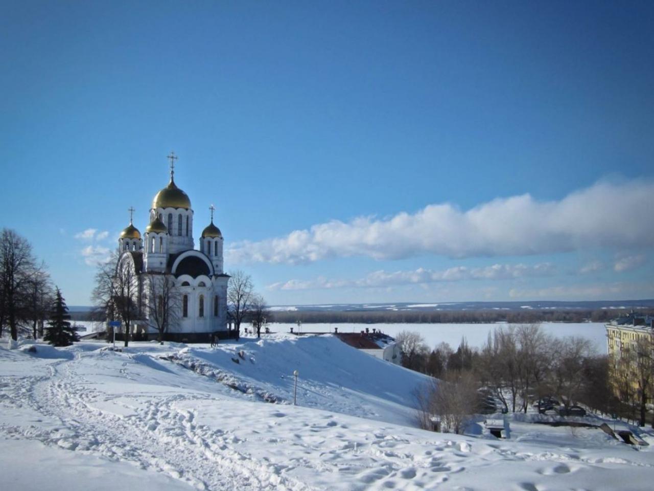 обои Храм над Волгой фото