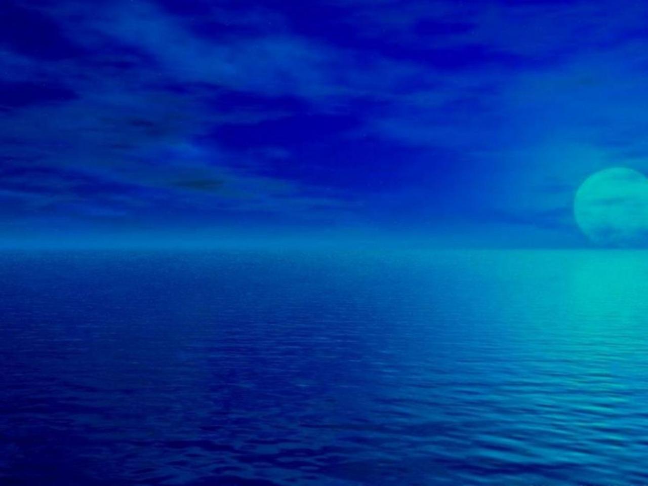обои Море и луна фото