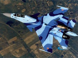 обои Многоцелевой истребитель Су-35УБ фото