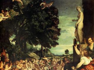 обои Тициан - Праздник Венеры фото