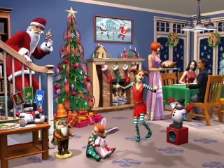 обои The Sims 2: Festive Holiday Stuff фото