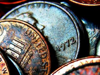 обои Коллекция ржавых монет США фото