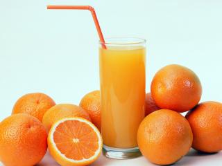 обои Свежий апельсиновый сок фото