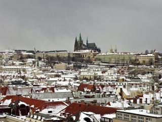 обои Снежная Прага фото