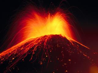 обои для рабочего стола: Извержение вулкана в Гватемале