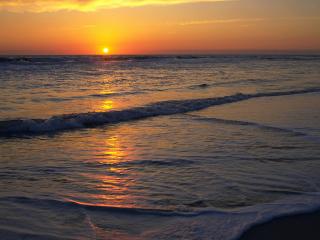 обои Atlantic Sunrise, Cape Hatteras National Seashore, North Carolina фото