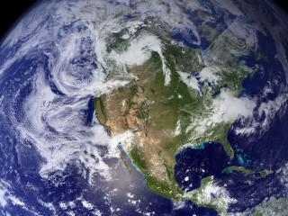 обои Северная Америка (вид со спутника) фото