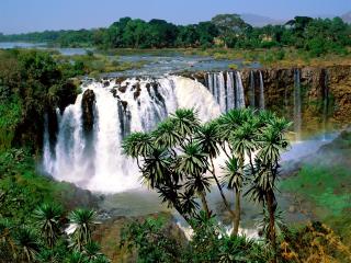 обои Blue Nile Falls, Ethiopia фото