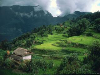 обои для рабочего стола: Деревня в Непале