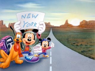 обои Мультфильмы Walt Disney - едут в Нью-Йорк фото