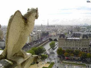 обои Вид Парижа фото