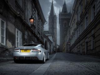 обои Aston Martin на улицах Лондона фото