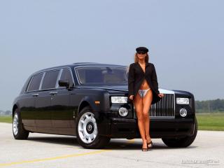 обои Genaddi Design Rolls Royce Phantom с девушкой-водителем фото
