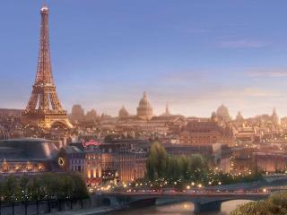 обои Париж мультипликационный фото